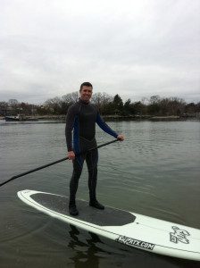 My hubby, SUP'ing on the Goodwives River in Darien. 