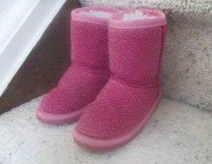 pink sparkle boots