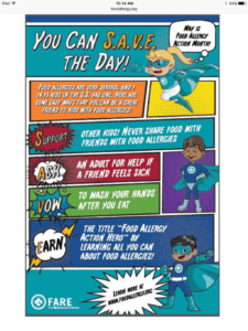 http://www.foodallergy.org/food-allergy-awareness-week Check out the resources, which include this printable poster.