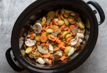 A meal in a crock pot.
