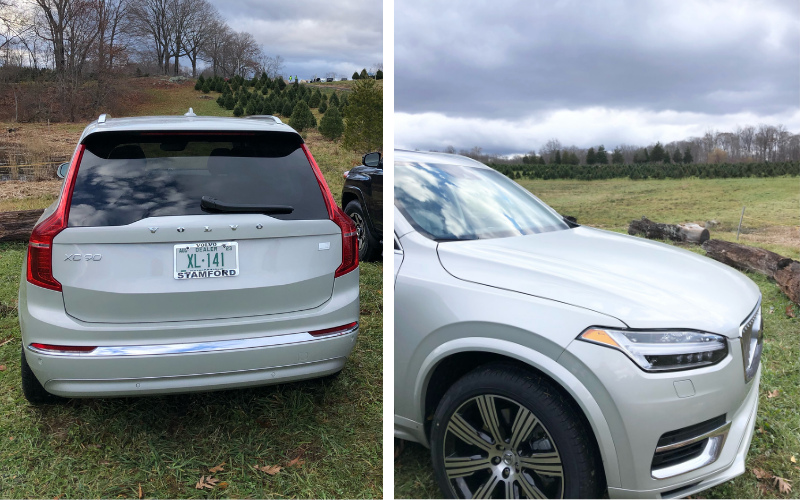 Volvo XC90 front and back view. 