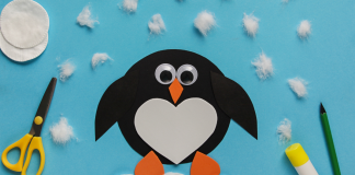 winter-themed crafts and books