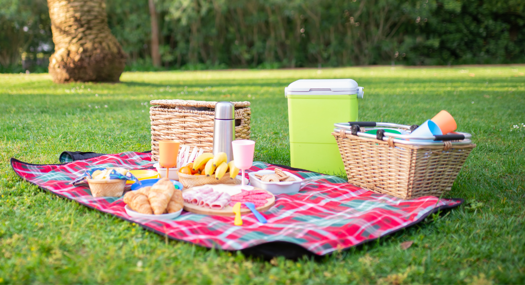 A picnic set up.