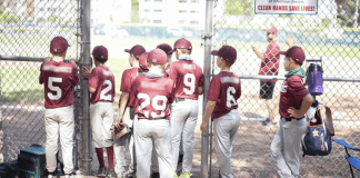 Boys on a travel baseball team.