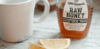 Raw honey and lemon.