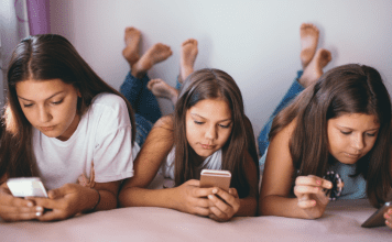 Teen girls on social media.